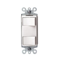 [136013] SWICH DOBLE EMP DECORA LEVITON C/PIL: