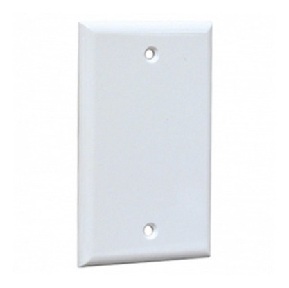 [034702] TAPA CAJ 4x2 CIEGA PLASTICA BLANCA