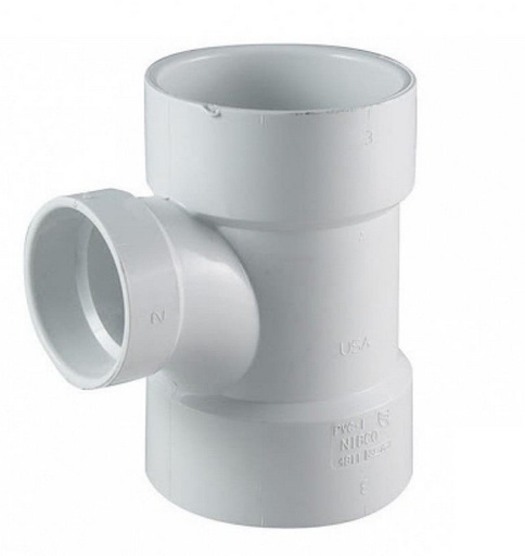 [028140] TEE AN 4"x 2" PVC: