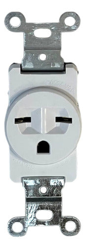 [035523] TOMA CTE EMP 220v/20Amp T/CHINO BLANCA: