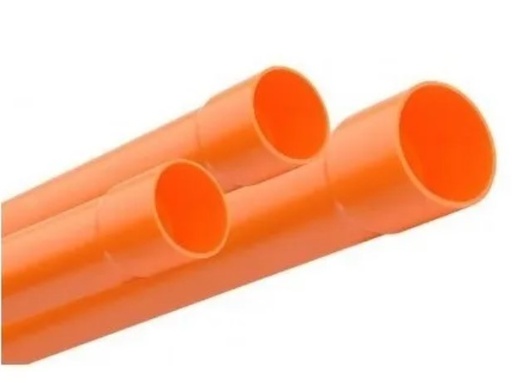 [027901] TUBO AN PVC 3" NARANJA x 3 mts: