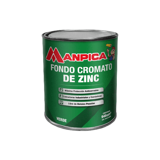 [101781] 1/4 FONDO CROMATO DE ZINC MANPICA: