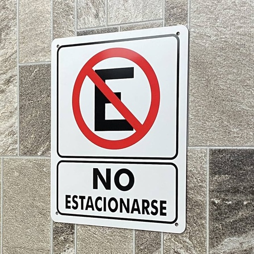 [013021] AVISO 20x25cms NO ESTACIONE