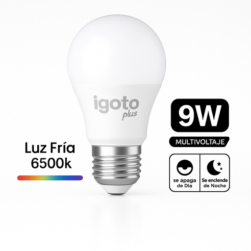 [142030] BOMBI BULBO LED 9W LIGHT SENSOR IGOTO: