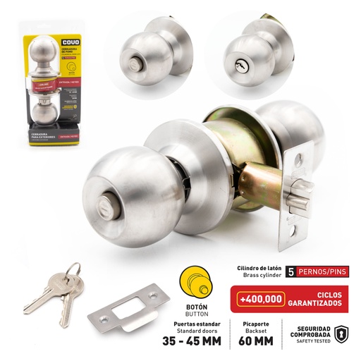[080550] CERRAD POMO PLATA BAÑO COVO: