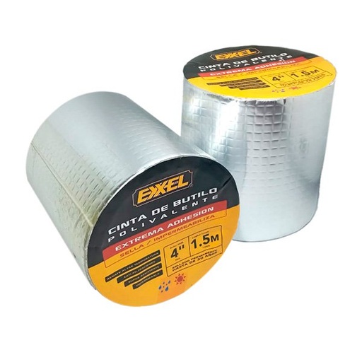 [124321] CINTA ADHES D/BUTILO 4"x05Mtrs EXXEL