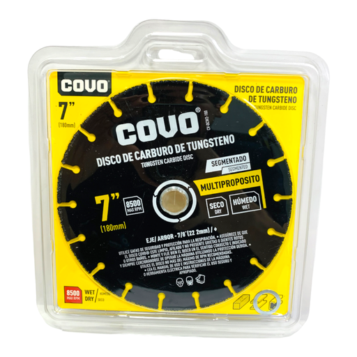 [061009] DISCO CARB. TUNGSTENO 7" COVO