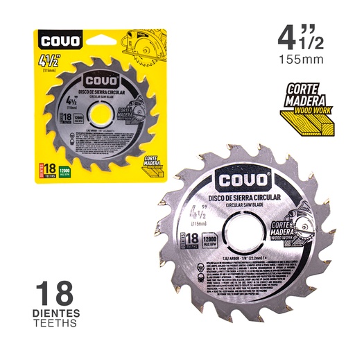 [068000] DISCO P/SIERRA 4.5"  24 DIENTES COVO: