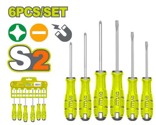 [132108] JUEGO DESTORNILLADOR 06 PZAS DYLLU: