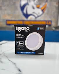 [142205] PANEL LED SUP REDONDA 12W 2en1 IGOTO: