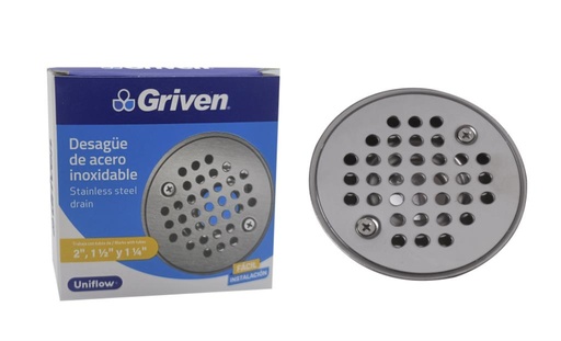 [127982] REJILLA 2" RED PERFOR ACERO INOX GRIVEN