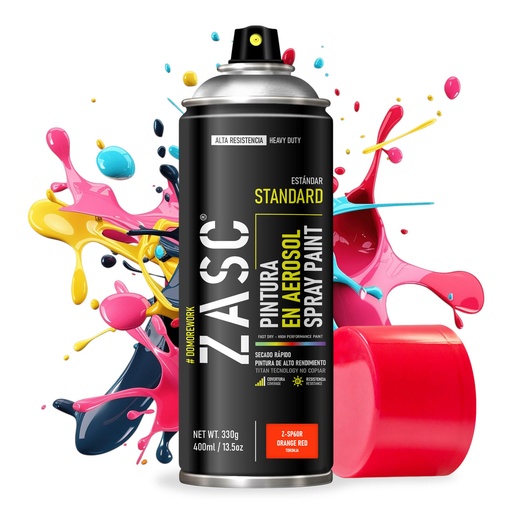 [109815] SPRAY ZASC NARANJA ROJ PLOMO 400ml: