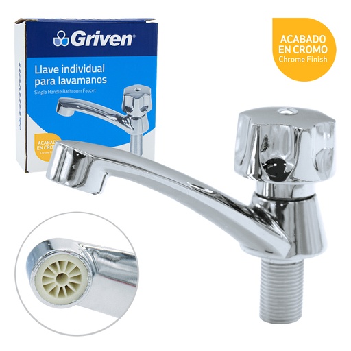 [023502] LLAVE LAVAMANOS INDIVIDUAL METALICA